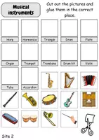 Vorschau - Arbeitsblätter - Assign images / Bilder zuordnen: Musikinstrumente / musical instruments - Englisch - Seite 3