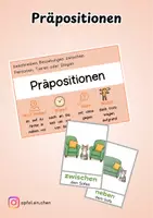 Vorschau - Arbeitsblätter - Präpositionen - Deckblatt