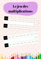 Aperçu - Apprentissages en autonomie - Plateau de jeu : révision des tables de multiplication - Page de couverture