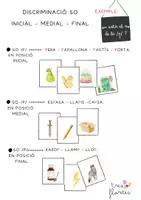Vista previa - Tarjetas / Manipulativos - Consciència fonològica so inicial-medial-final. - Portada