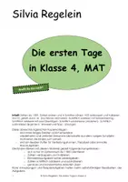 Vorschau - Arbeitsblätter - Schriftliche Addition mit Übertrag, aus: Die ersten Tage in Kl.4 - Deckblatt