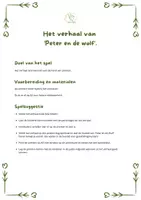 Voorbeeld - Peter en de wolf - Verhaal met vertelplaten - Pagina 2