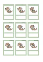 Vorschau - Bildkarten - Namensschilder: Otter-Klasse - Seite 1