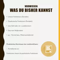 Vorschau - Präsentationen/Tafelbilder - Funktionaler Zusammenhang Nullstellen - Seite 1
