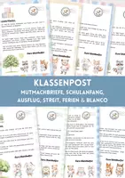 Vorschau - Fördermaterial/Inklusion - Klassenpost | Morgenkreis, Klassenrat, Schulanfang, soziales Lernen und Klassenmanagement – Mutmachbriefe zu Schulanfang, Lernen, Streit, Ausflug und Ferien | Waldpost - Deckblatt
