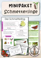 Vorschau - Arbeitsblätter - Schmetterlinge Minipaket - Deckblatt