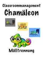 Vorschau - Anderer Materialtyp - Mülltrennung Chamäleon - Chamäleonklasse Classroommanagement - Deckblatt