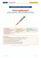 Vorschau - Arbeitsblätter - Schwungübungen Klasse 1: startklar! - Deckblatt