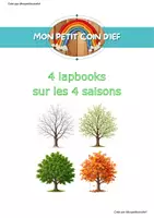 Aperçu - Matériel pour travaux manuels / dessin - Lot de 4 lapbooks sur les 4 saisons Monpetitcoindief - Page de couverture