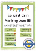 Vorschau - Poster - So wird dein Vortrag zum Hit - MONSTERSTARKE TIPPS - Deckblatt