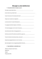 Vorschau - Arbeitsblätter - Zeitformen - Deckblatt