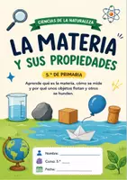 Vista previa - Refuerzo / NEE / Materiales de apoyo - La materia y sus propiedades 5º - Portada