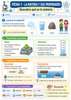 Vista previa - Refuerzo / NEE / Materiales de apoyo - La materia y sus propiedades 5º - página 1