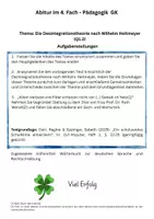 Vorschau - Klassenarbeiten - Vollständige mündliche Abiturprüfung Pädagogik - Seite 1