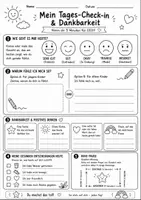 Vorschau - Arbeitsblätter - Arbeitsblatt „Tages-Check-in“ – Gefühle / Sozialkunde - Seite 1