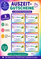 Vorschau - Fördermaterial/Inklusion - Auszeit Gutschein 5Min.,8 kleine Gutscheine zum Ausdrucken - Deckblatt