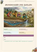 Vorschau - Arbeitsblätter - NMG Grundwasser und Quellen unsichtbares Wasser - Deckblatt