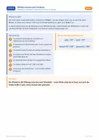 Vorschau - Arbeitsblätter - Winkel messen und zeichnen – Mathe Klasse 5 - Seite 1