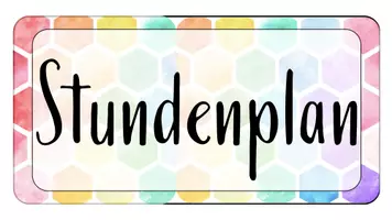 Vorschau - Präsentationen/Tafelbilder - Stundenplan-Karten zur Visualisierung im Klassenzimmer - Seite 1