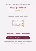 Vorschau - Stundenentwürfe - Leseverstehen Sachtext „Wie Algorithmen uns steuern" - Deckblatt