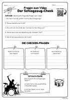 Vorschau - Arbeitsblätter - Der Schlagzeug-Check (Fragen zum Video) - Musik Jg.5-8 - Seite 2