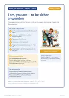 Vorschau - Arbeitsblätter - I am, you are – to be sicher anwenden - Deckblatt