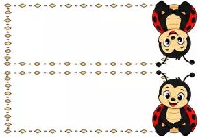 Vorschau - Mal- und Bastelvorlagen - Namensschilder Marienkäferklasse 🐞 | 8 Varianten | Klassentier Marienkäfer | farbig & schwarz-weiß | Schulstart & Einschulung - Seite 2