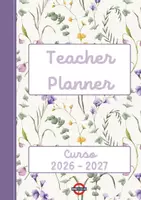 Vista previa - Para docentes: organización, planificación y formación - Teacher Planner Lilas 2026-2027 | Agenda digital para profes (PDF personalizable) - Portada
