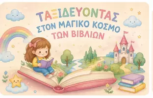Προεπισκόπηση - Παρουσιάσεις - ΤΑΞΙΔΕΥΟΝΤΑΣ ΣΤΟΝ ΜΑΓΙΚΟ ΚΟΣΜΟ ΤΩΝ ΒΙΒΛΙΩΝ - Εξώφυλλο