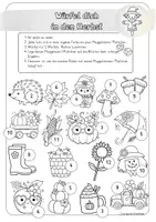 Vorschau - Spiele - Würfelspiel Klasse 1: Addition ZR10. Mathe im Herbst. - Seite 1