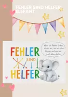 Vorschau - Mal- und Bastelvorlagen - Fehler sind Helfer – Motivationsplakat mit Elefant | Elefantenklasse - Deckblatt