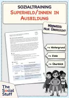 Vorschau - Stundenentwürfe - Soziales Lernen Grundschule: Sozialtraining "Superhelden in Ausbildung" - Komplettpaket (6 Unterrichtsstunden) - Seite 1