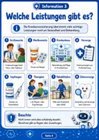 Vorschau - Arbeitsblätter - Krankenversicherung: Grundlagen, GKV vs. PKV & Leistungen - Seite 3