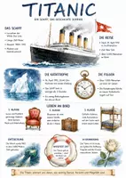 Vorschau - Arbeitsblätter - Lernplakat + Arbeitsblatt "Titanic" + Onlineübung & MP3 + Mindmap + Infografiken - Deckblatt