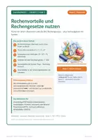 Vorschau - Arbeitsblätter - Rechenvorteile und Rechengesetze nutzen - Deckblatt