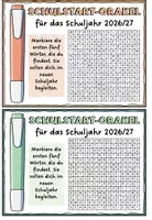 Vorschau - Mal- und Bastelvorlagen - Orakel für den Schulstart / Schulanfang - mit und ohne Textmarker - Seite 3