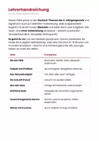 Vorschau - Arbeitsblätter - Vertretungsstunde Deutsch Klasse 4 – Grammatik: Die vier Fälle & Satzglieder - Seite 2