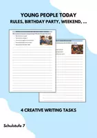 Vorschau - Arbeitsblätter - TEEN ACTIVTIES + RULES Creative Writing - More 3 Unit 9 - MY WORLD - Deckblatt