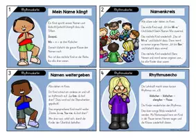 Vorschau - Stundenentwürfe - Rhythmuskartei Body Percussion für den Musikunterricht I Klasse1 Grundschule - Seite 1