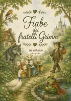 anteprima - Esercizi - Fiabe dei fratelli Grimm in corsivo - Pagina di copertina
