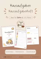 Vorschau - Lehrwerke/Schulbücher - Hausaufgabenheft 2. Klasse Schuljahr 26_27 - Deckblatt