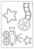 Vorschau - Mal- und Bastelvorlagen - Geburtstagskalender, Film, Kino, Geburtstag - Seite 3