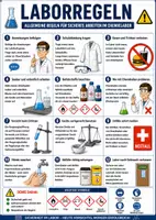 Vorschau - Arbeitsblätter - Laborregeln, Experimentierregeln, Symbole im Chemieraum - Deckblatt