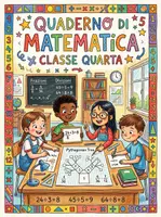 anteprima - Esercizi - QUADERNO DI MATEMATICA CLASSE QUARTA 4ª - Pagina di copertina