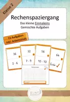 Vorschau - Stationenlernen - Rechenspaziergang kleines Einmaleins 1x1 - Deckblatt