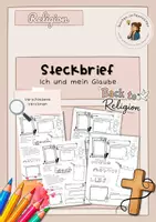 Vorschau - Stundenentwürfe - Steckbrief Religion – Kennenlernen im Religionsunterricht ab der Grundschule - Deckblatt