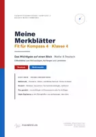 Vorschau - Stundenentwürfe - Kostenlos: Meine Merkblätter – Fit für Kompass 4 | Klasse 4 Baden-Württemberg | Grundwissen Mathe & Deutsch zum Nachschlagen - Seite 1