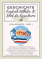 Vorschau - Arbeitsblätter - Friedrich Wilhelm IV. lehnt die Kaiserkrone ab – Revolution 1848/49 - Deckblatt