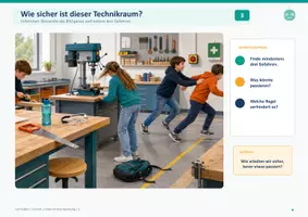 Vorschau - Stundenentwürfe - Technik Unterrichtsvorbereitung Sicher arbeiten im Werkraum - Seite 2