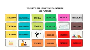 anteprima - Altro tipo di materiale - La mia settimana pomeridiana interattiva - Pagina di copertina